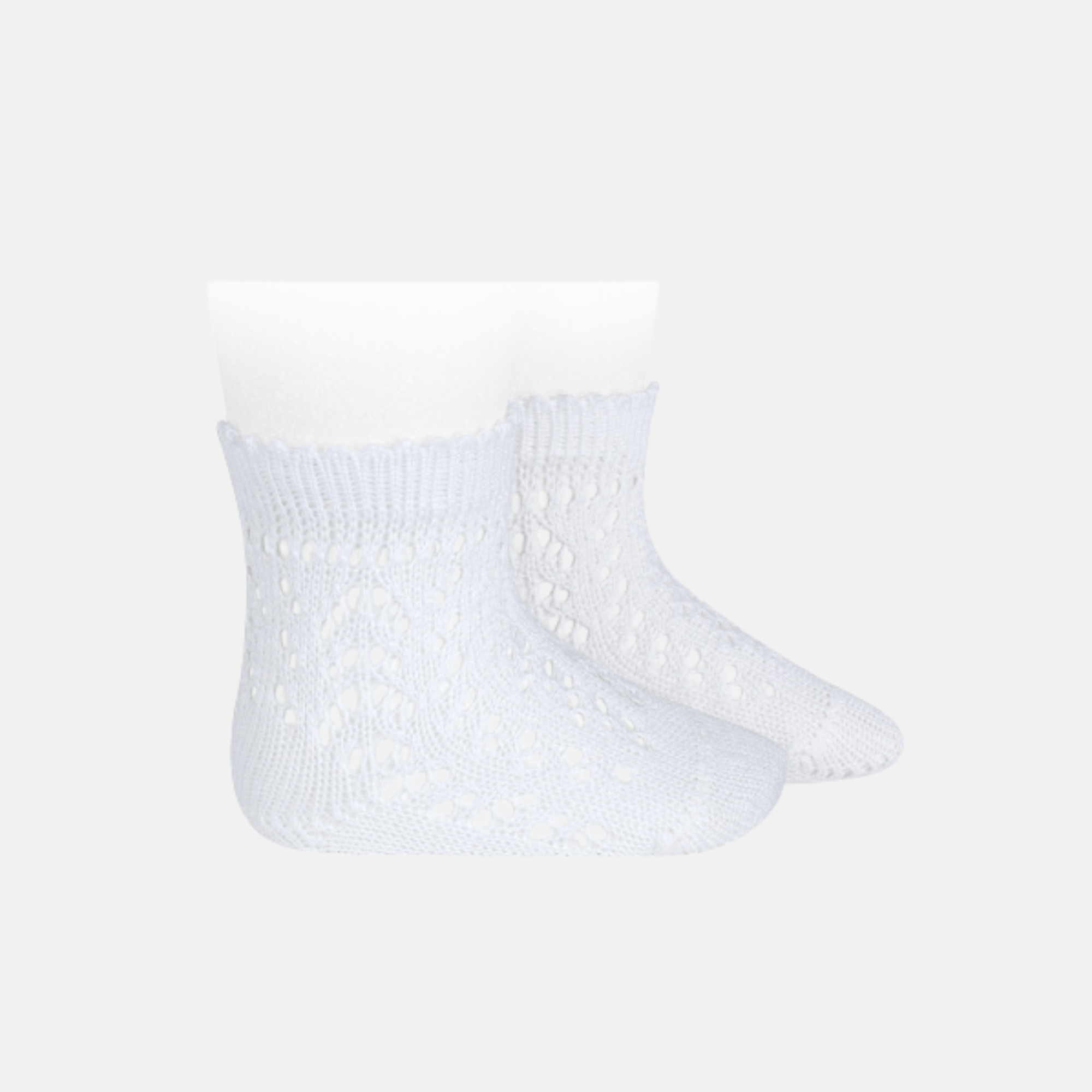Calcetines cortos blancos calados