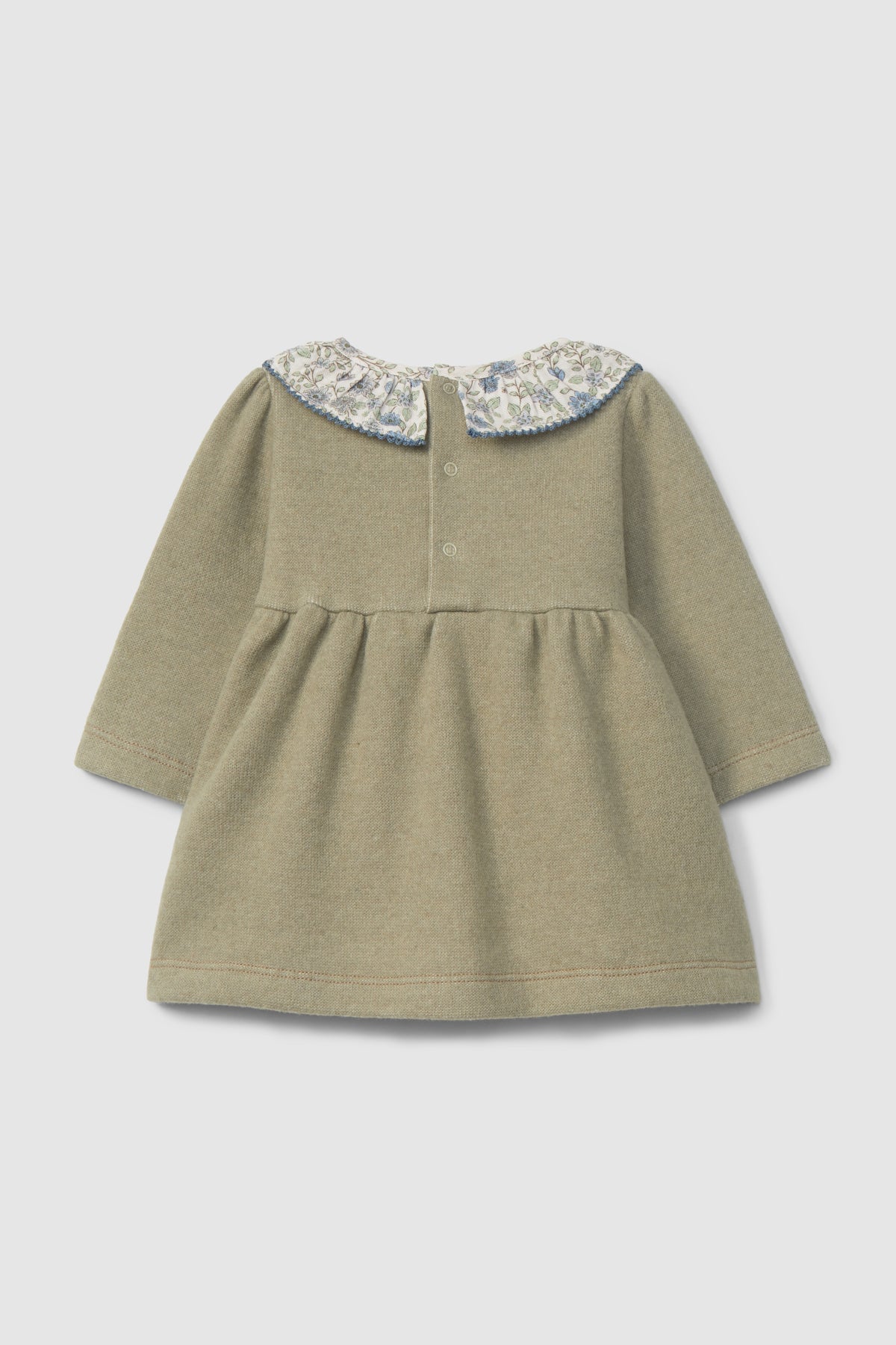 Vestido Cuello de Flores